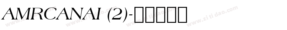 AMRCANAI (2)字体转换